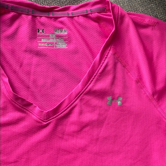 Pink Under Armour athletic top - Picture 2 of 5